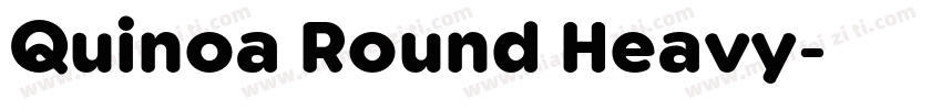 Quinoa Round Heavy字体转换